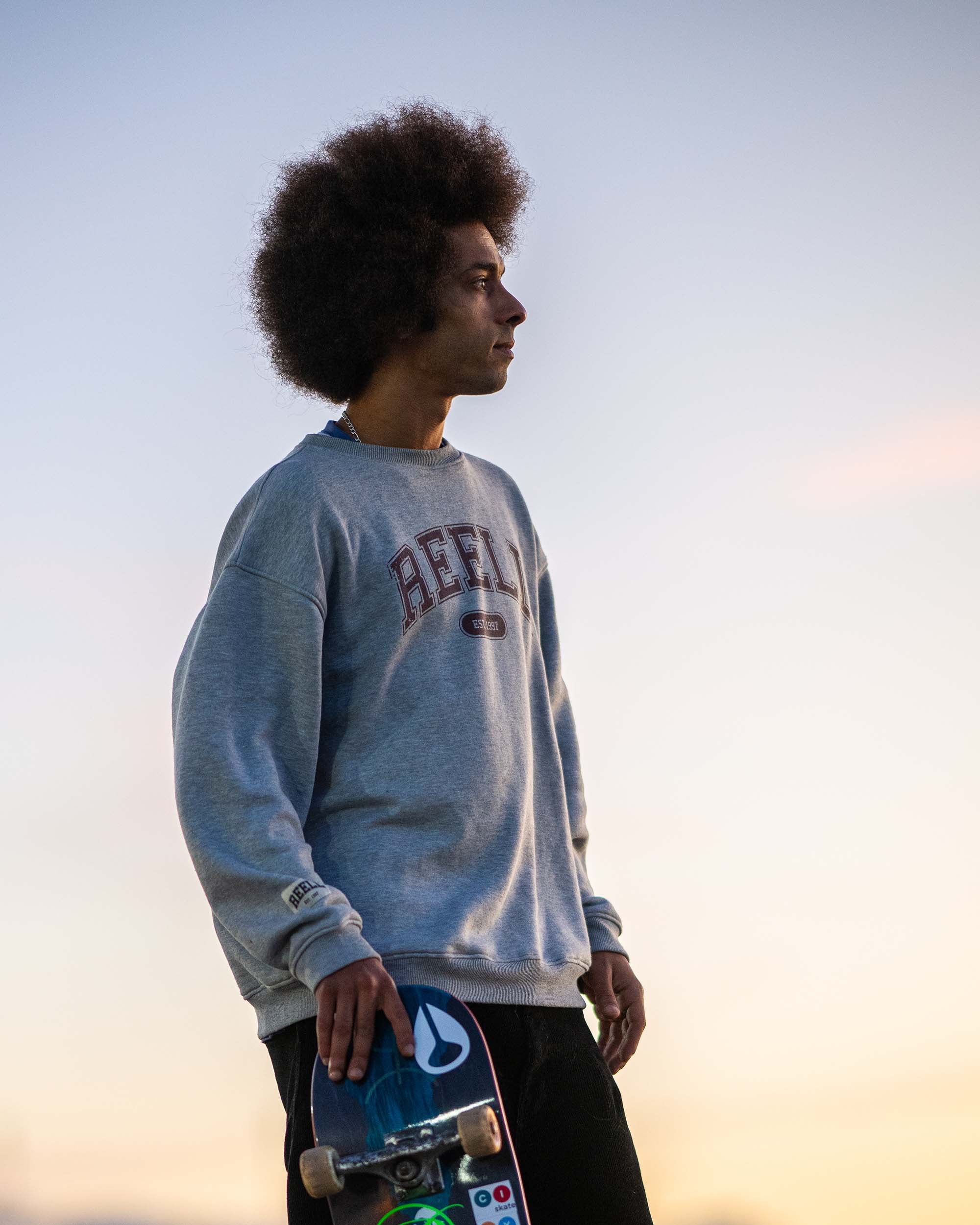 Team Crewneck Grey Melange