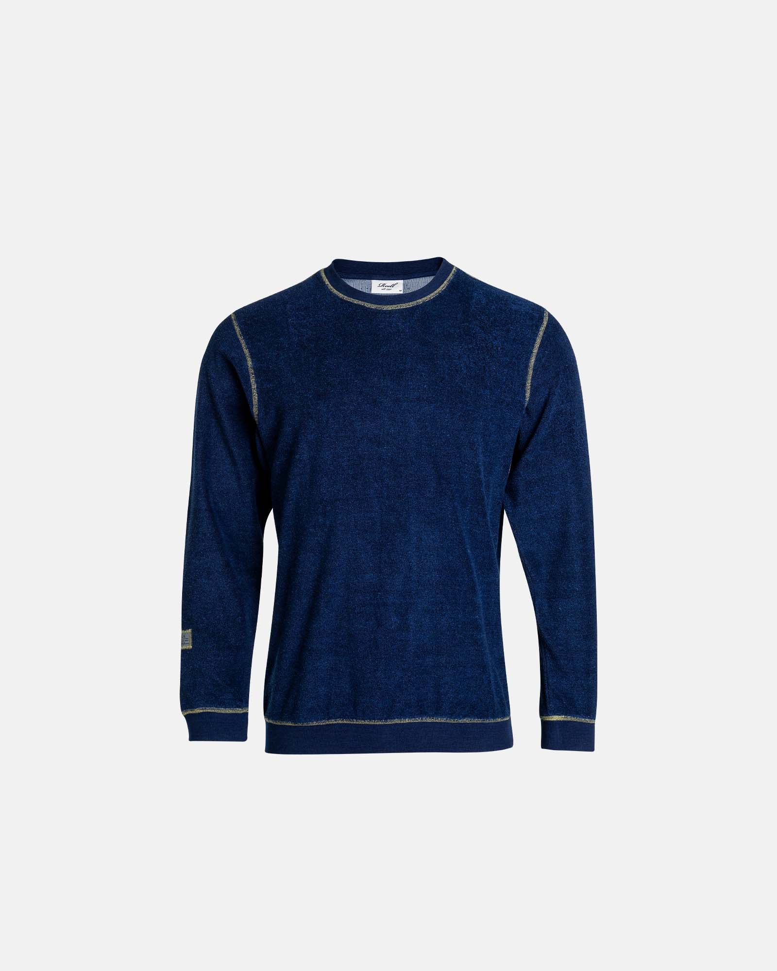 Coverstitch Crewneck Indigo