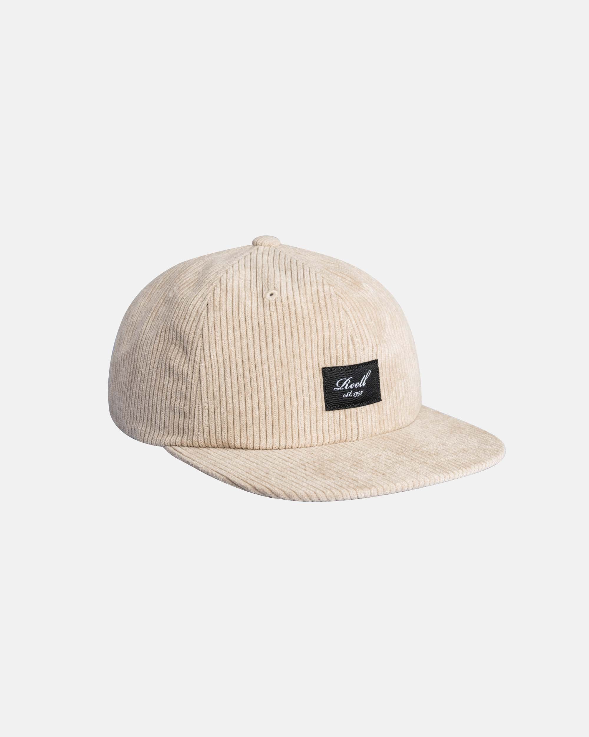 Flat 6-Panel Cap Beige Cord