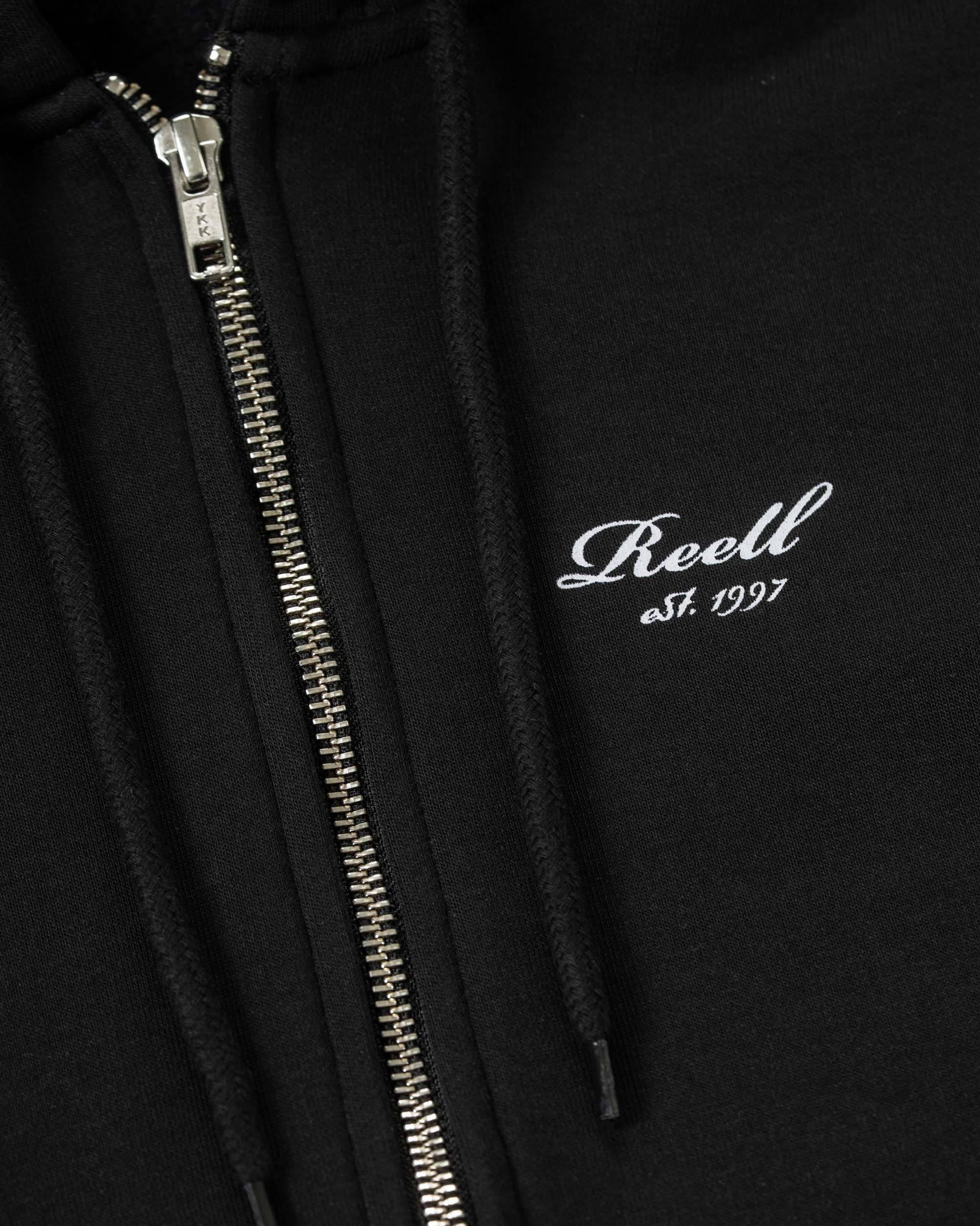 Staple Logo Zip Hoodie Deep Black