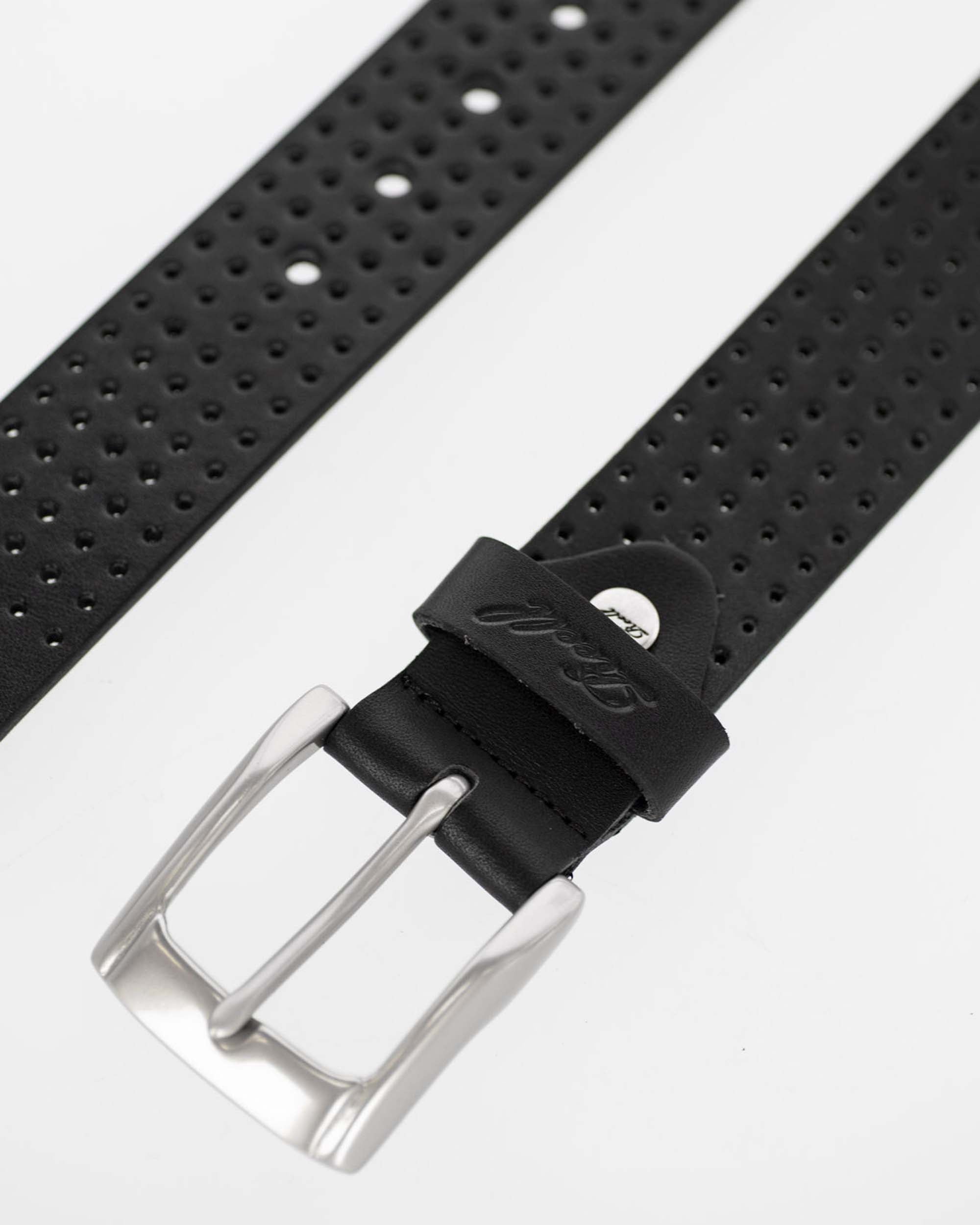 Punched Belt Black
