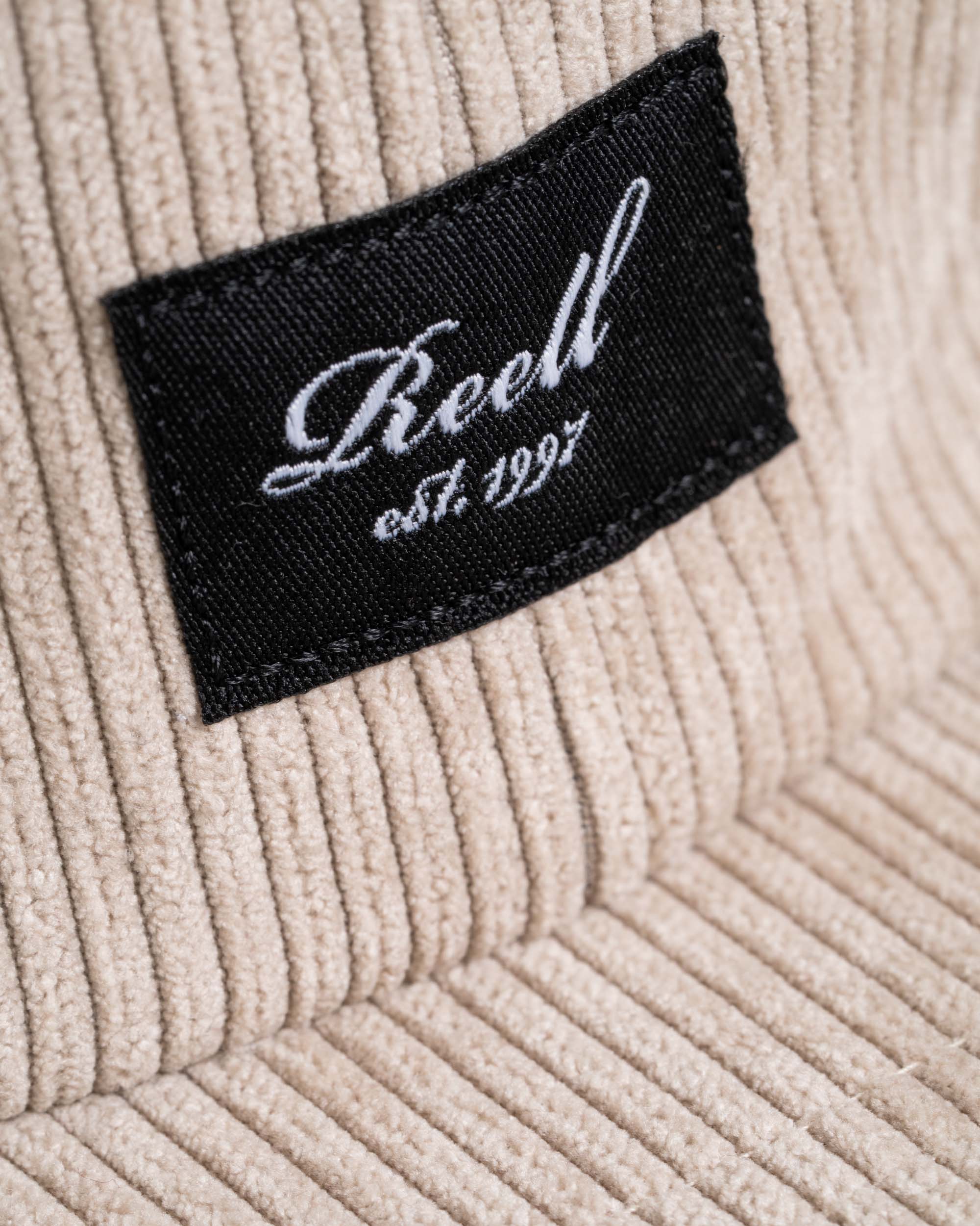 Flat 6-Panel Cap Beige Cord