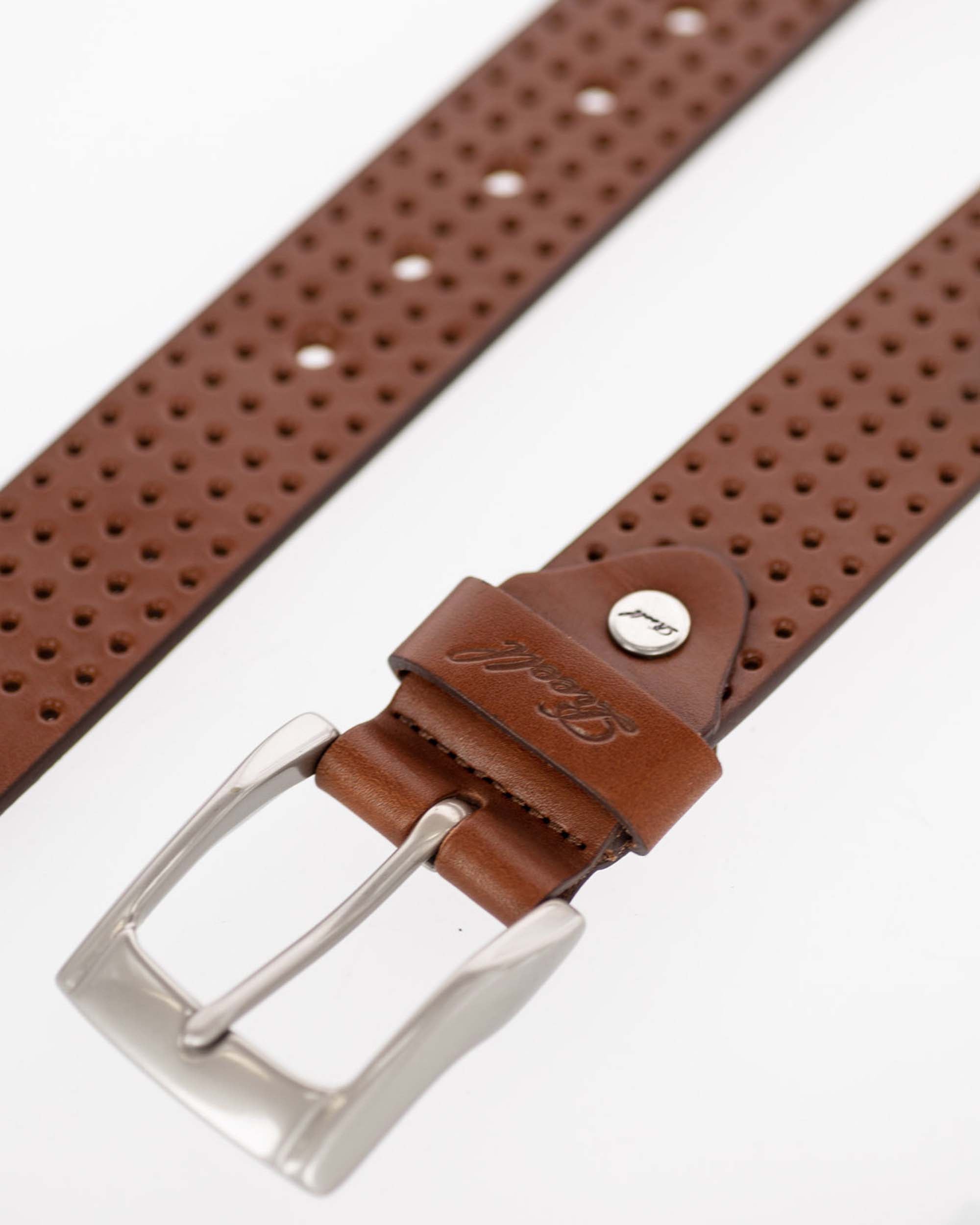 Punched Belt Brown