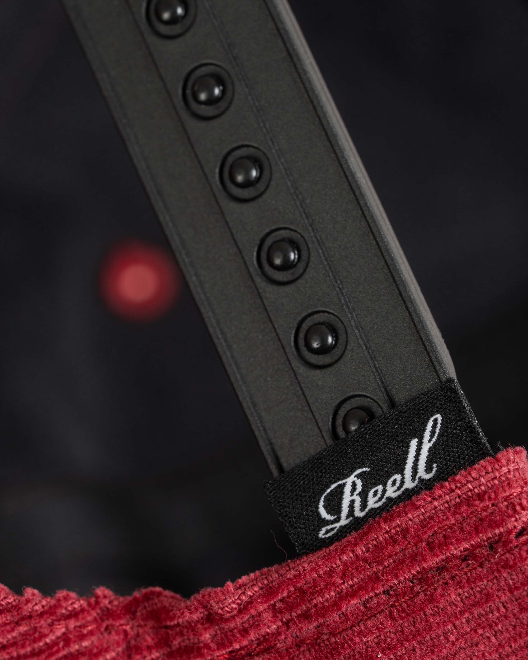 Single Script Cap Dark Red Cord