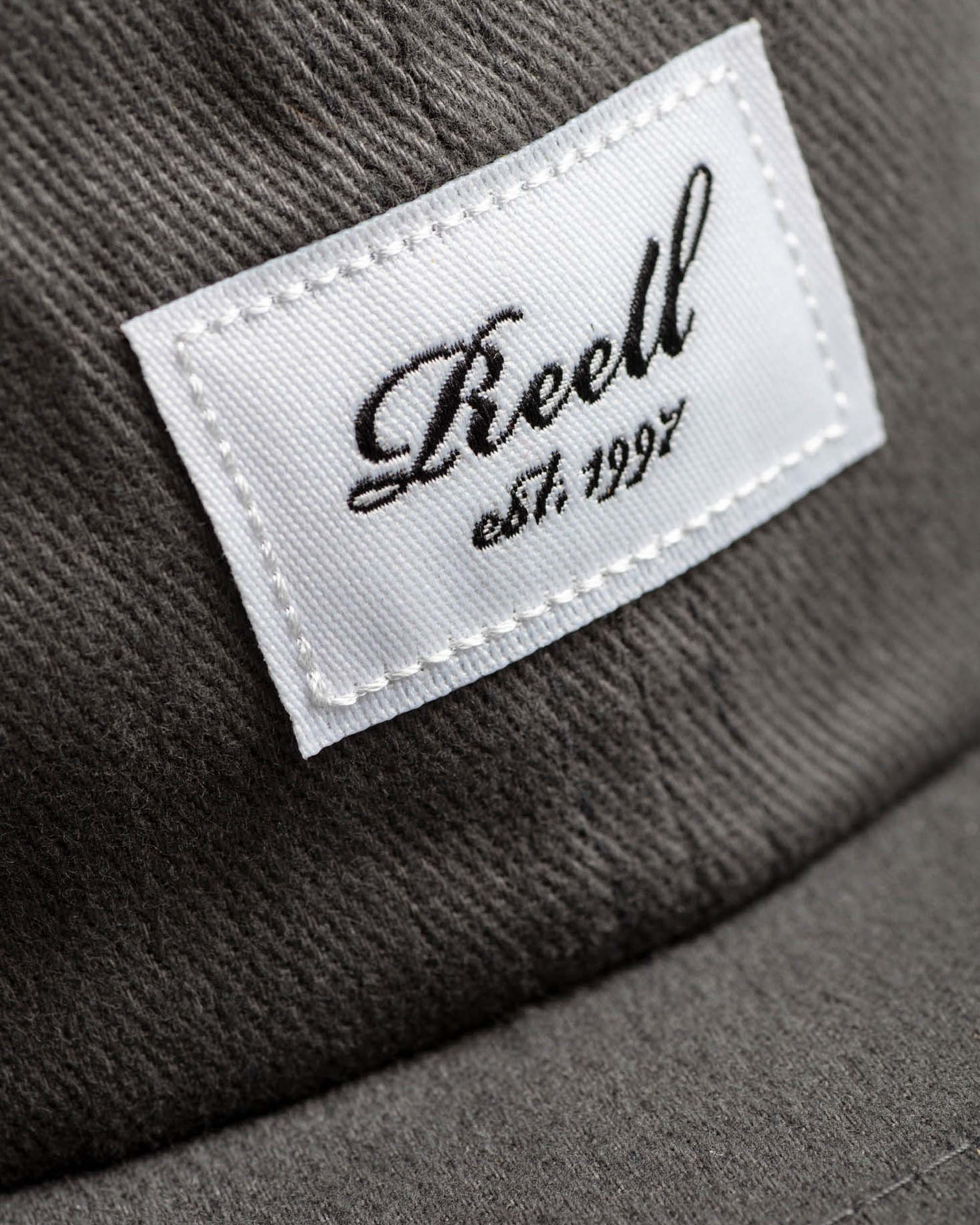 Flat 6-Panel Cap Charcoal