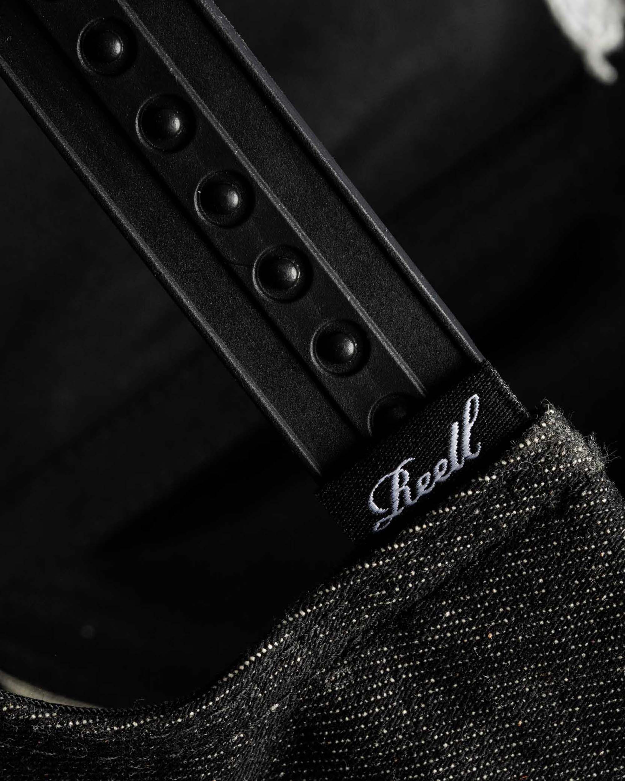 Single Script Cap Black Denim