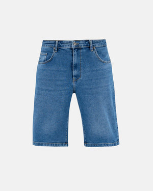 Solid Short Retro Mid Blue