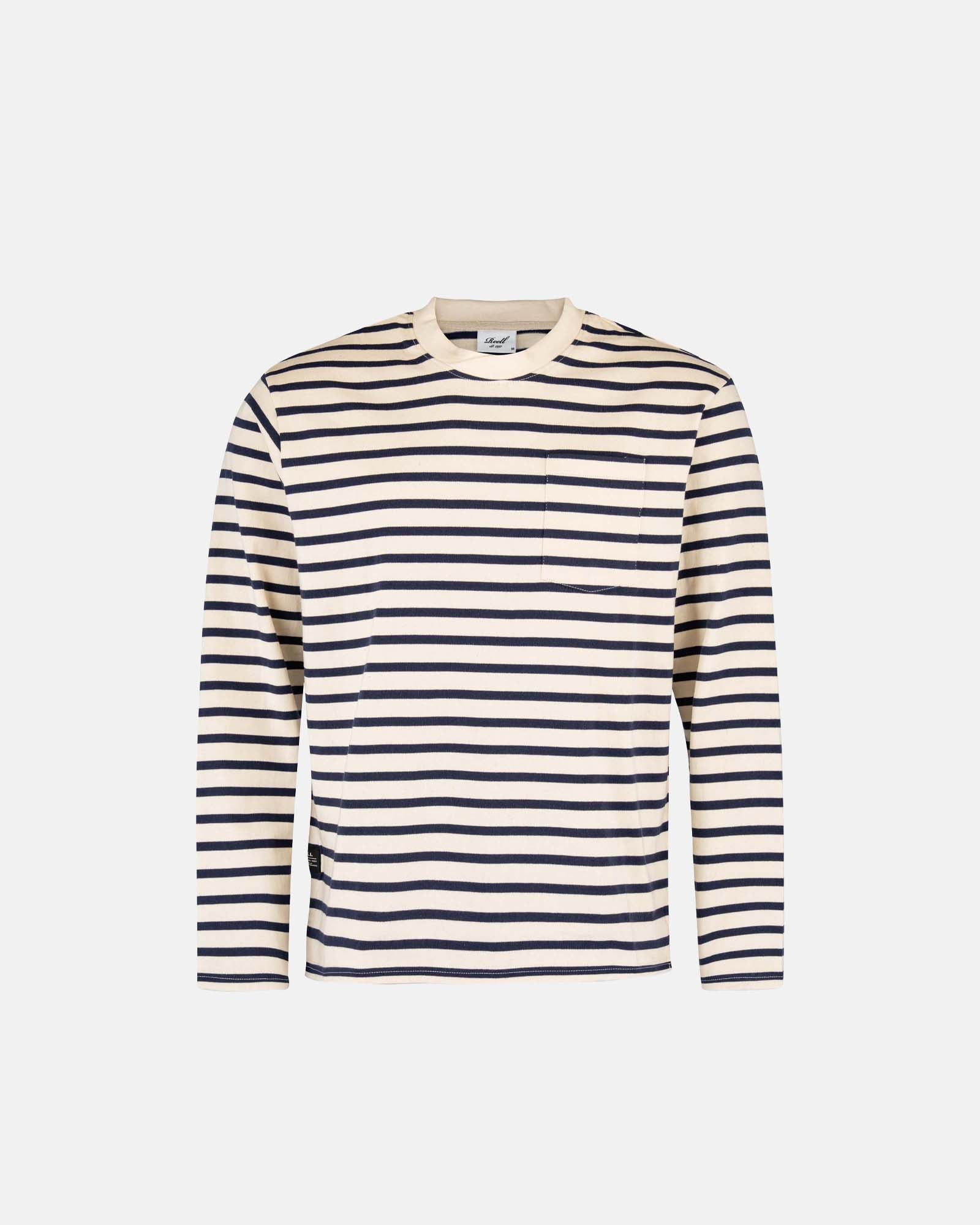 Cross Longsleeve Offwhite / Navy