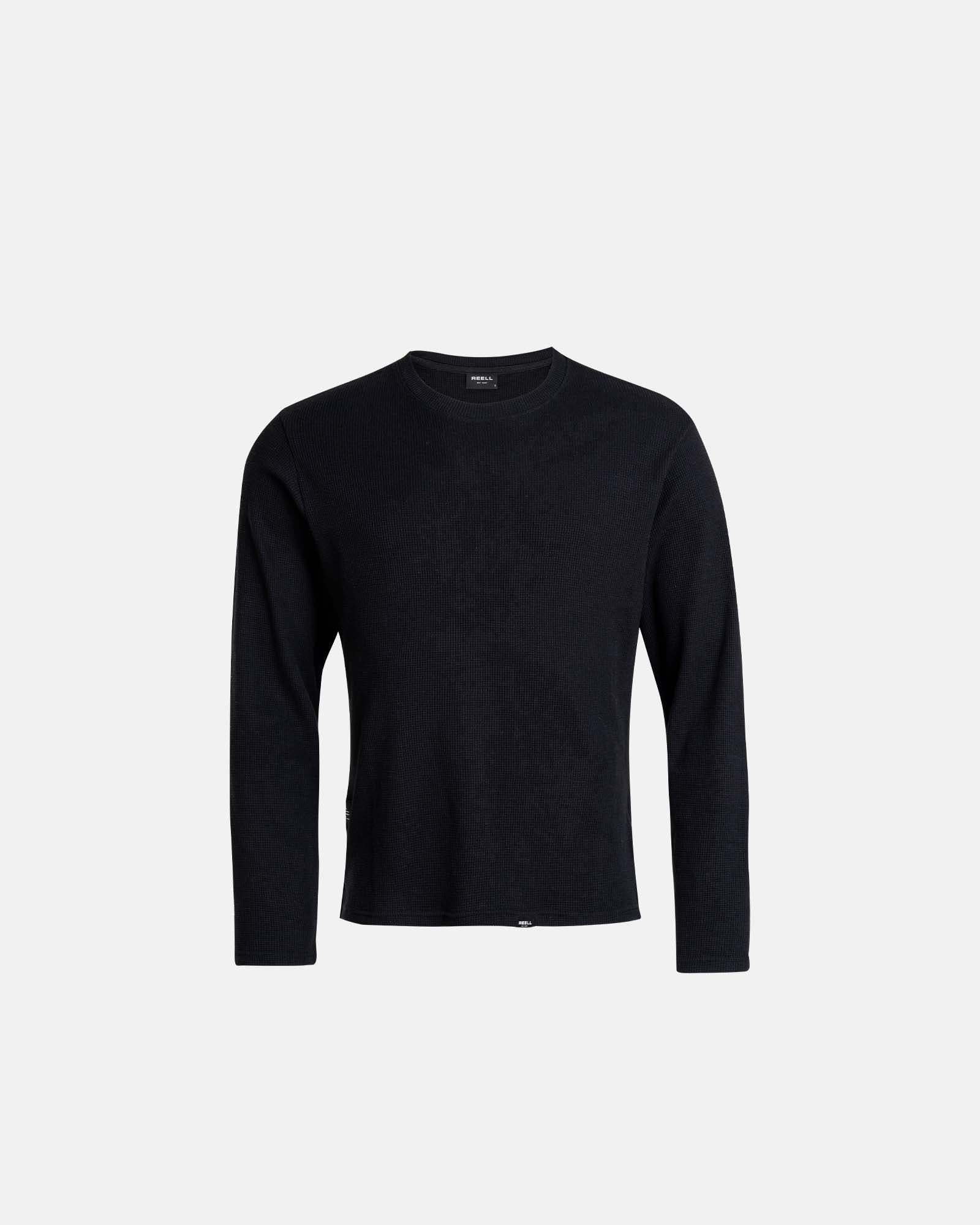 Waffle Longsleeve Waffle Deep Black