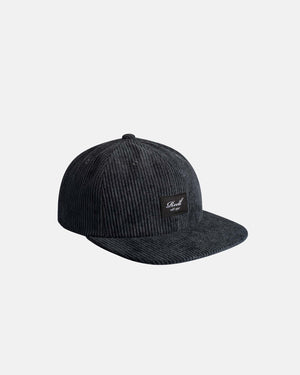 Flat 6-Panel Cap Midnight Grey Cord