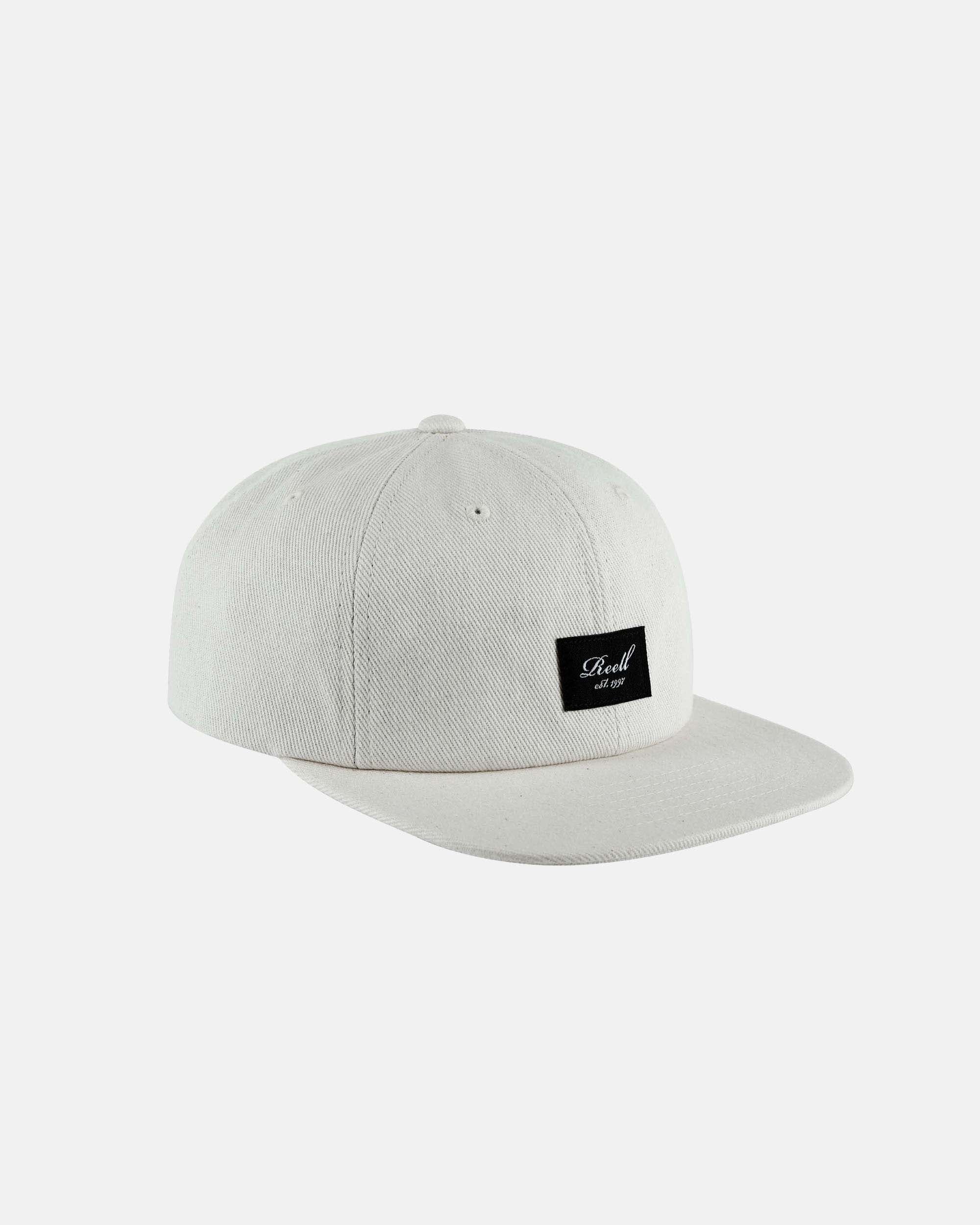 Flat 6-Panel Cap Natural Twill