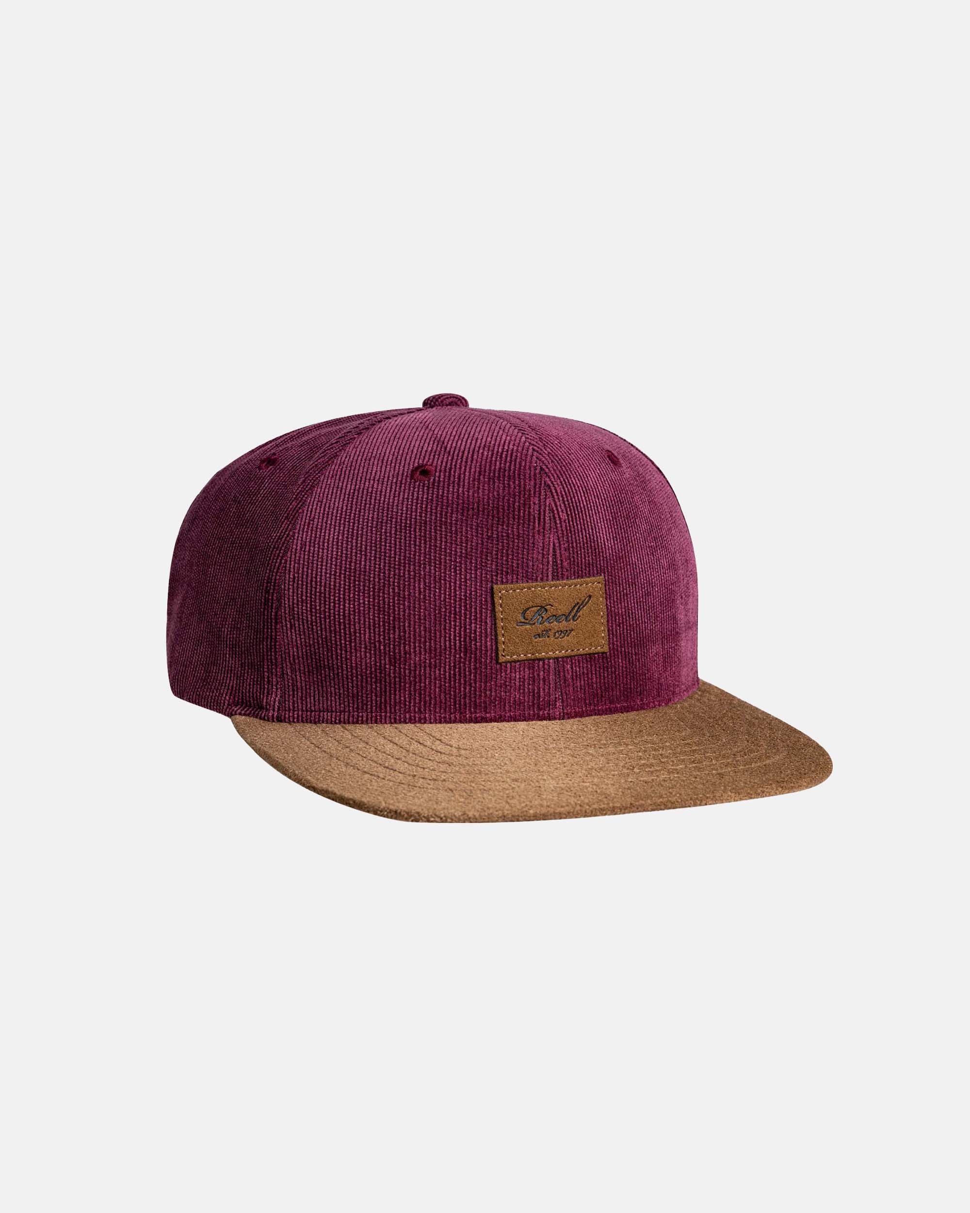 Suede Cap Burgundy Cord