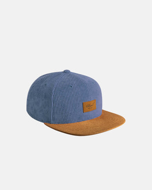 Suede Cap Slate Blue Cord