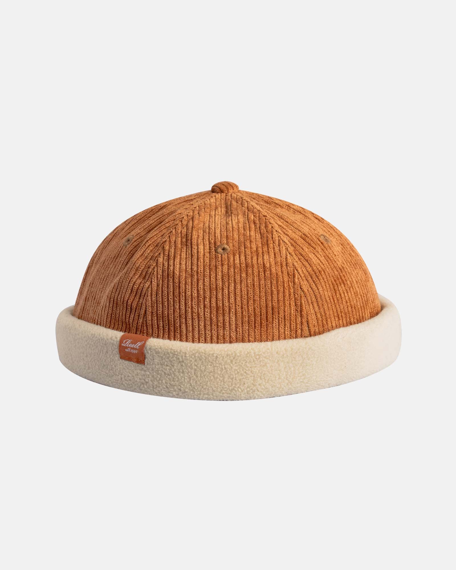 Docker Cap Light Brown Cord / Sand Fleece