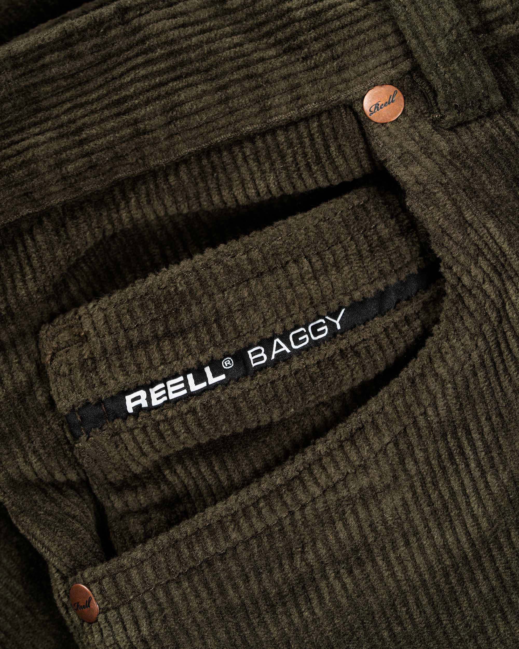 Baggy Dark Green Cord