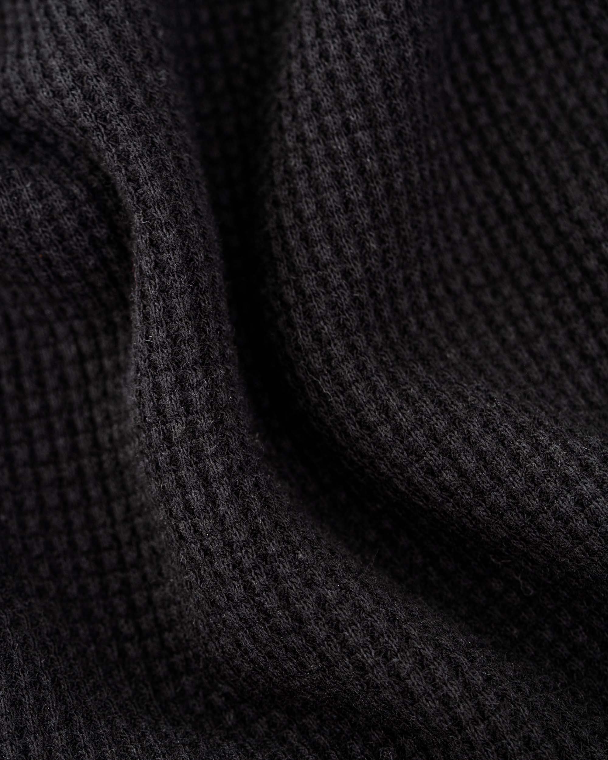 Waffle Longsleeve Waffle Deep Black