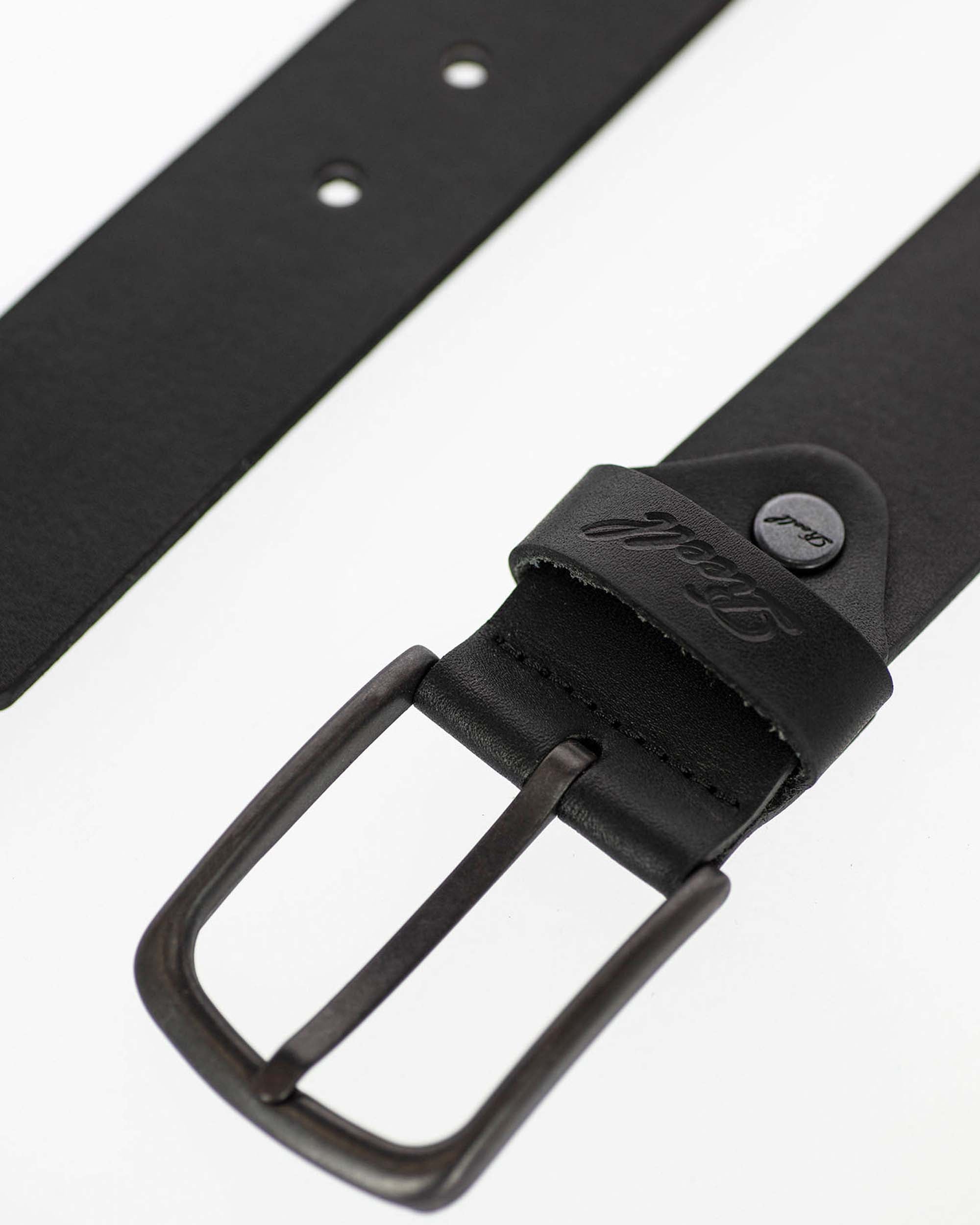 All Black Buckle Belt Black