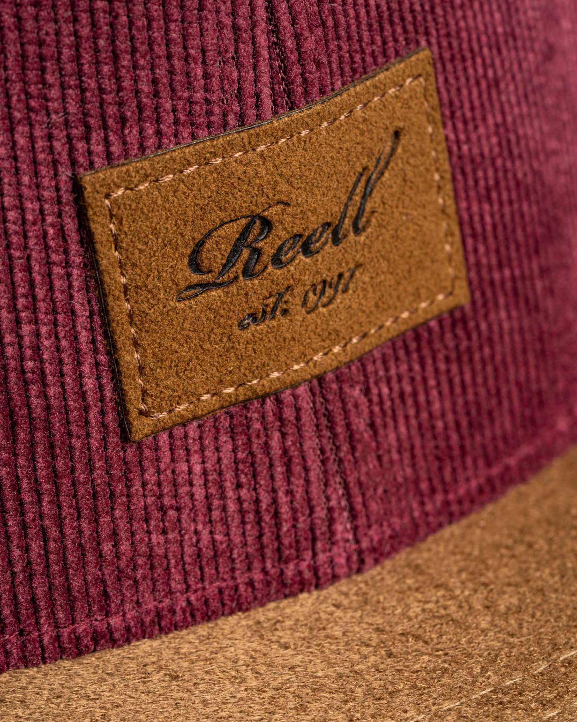 Suede Cap Burgundy Cord