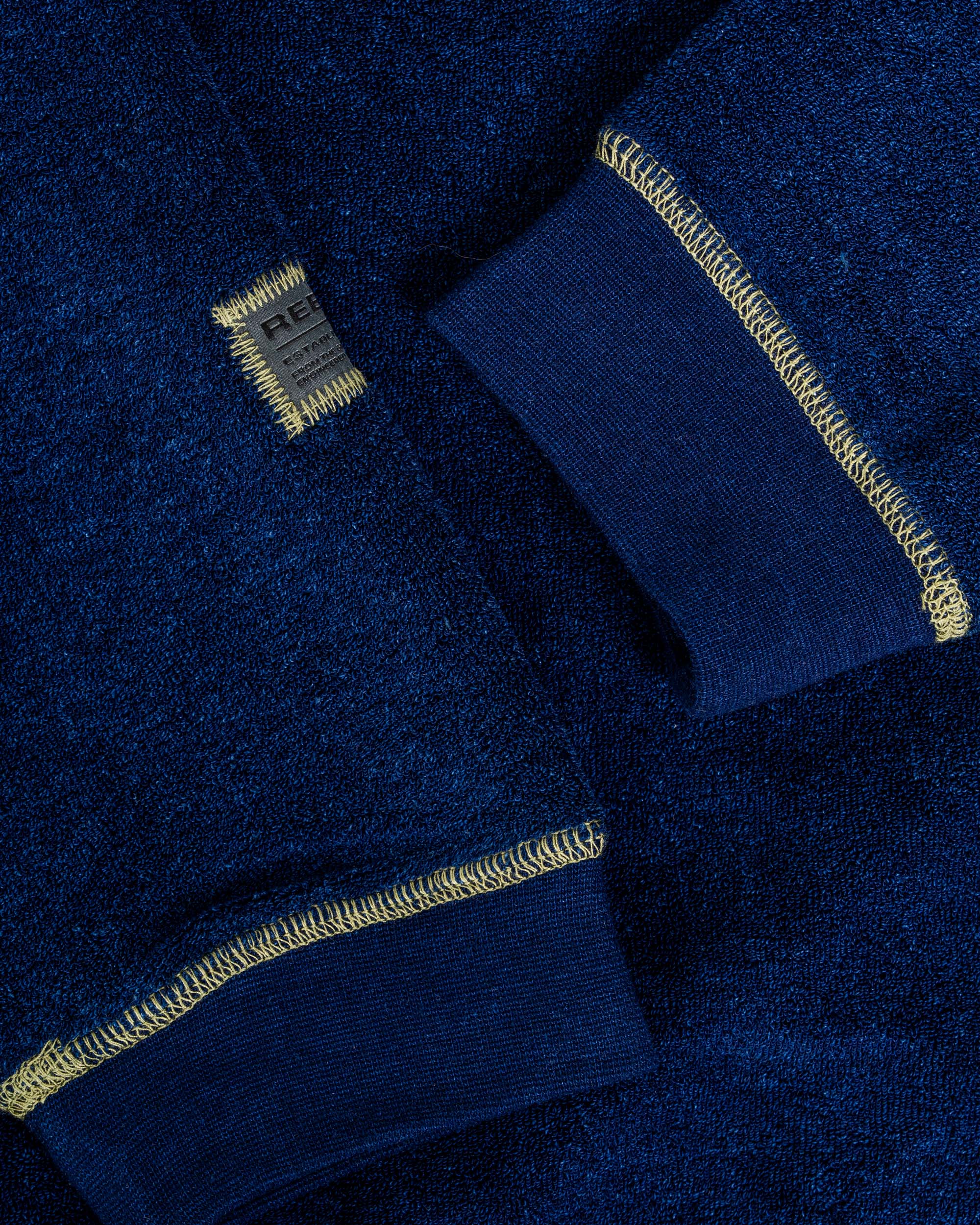 Coverstitch Crewneck Indigo