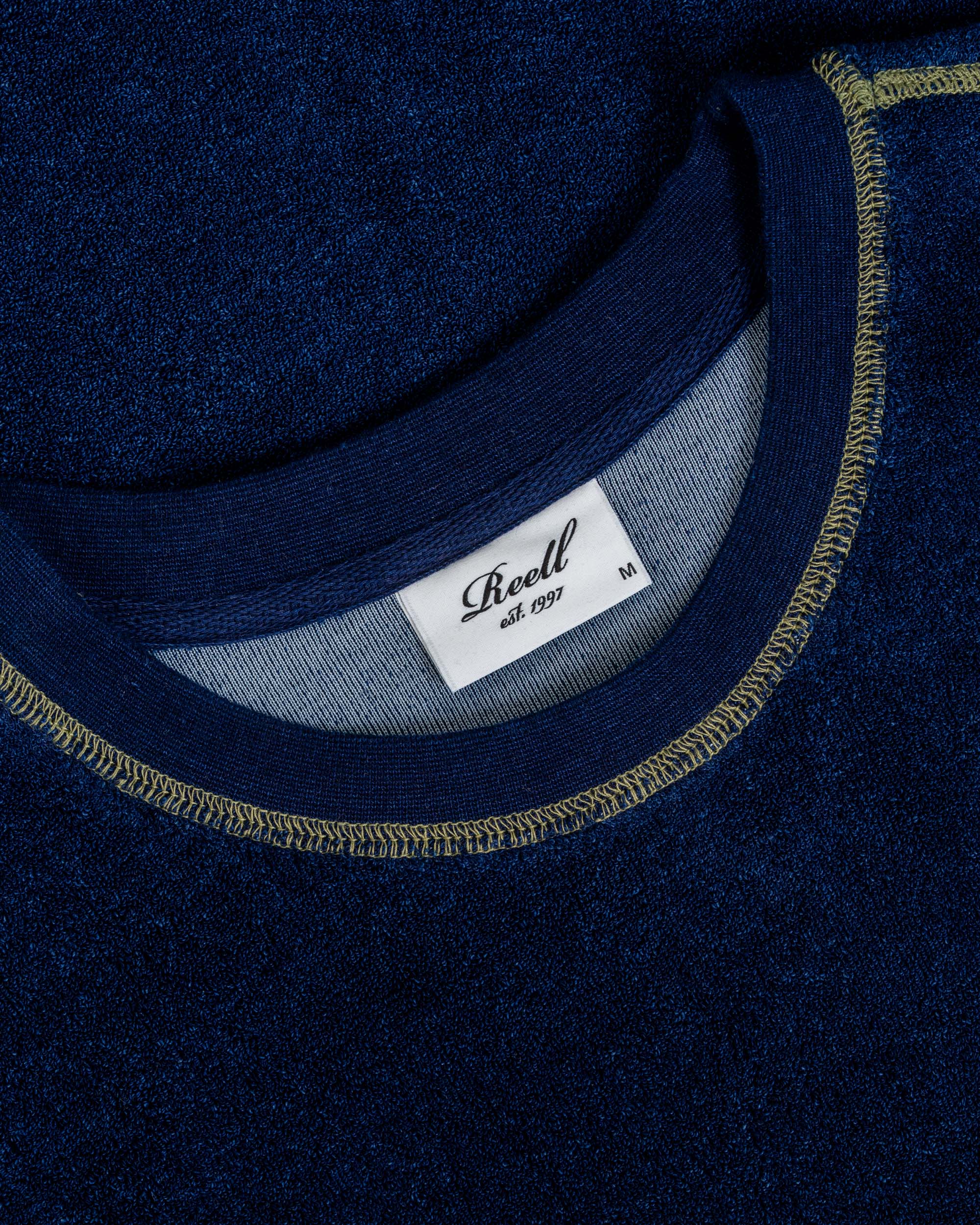 Coverstitch Crewneck Indigo